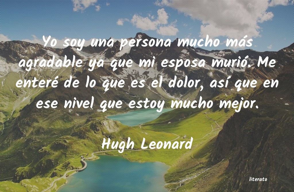 frases de Hugh Leonard