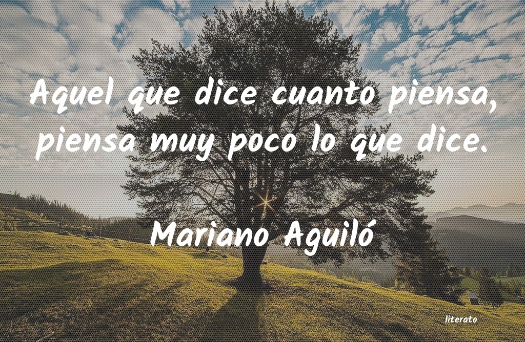 frases de Mariano Aguiló