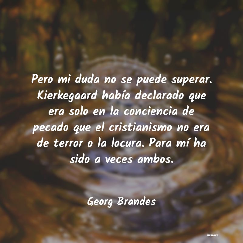 Frases de Georg Brandes