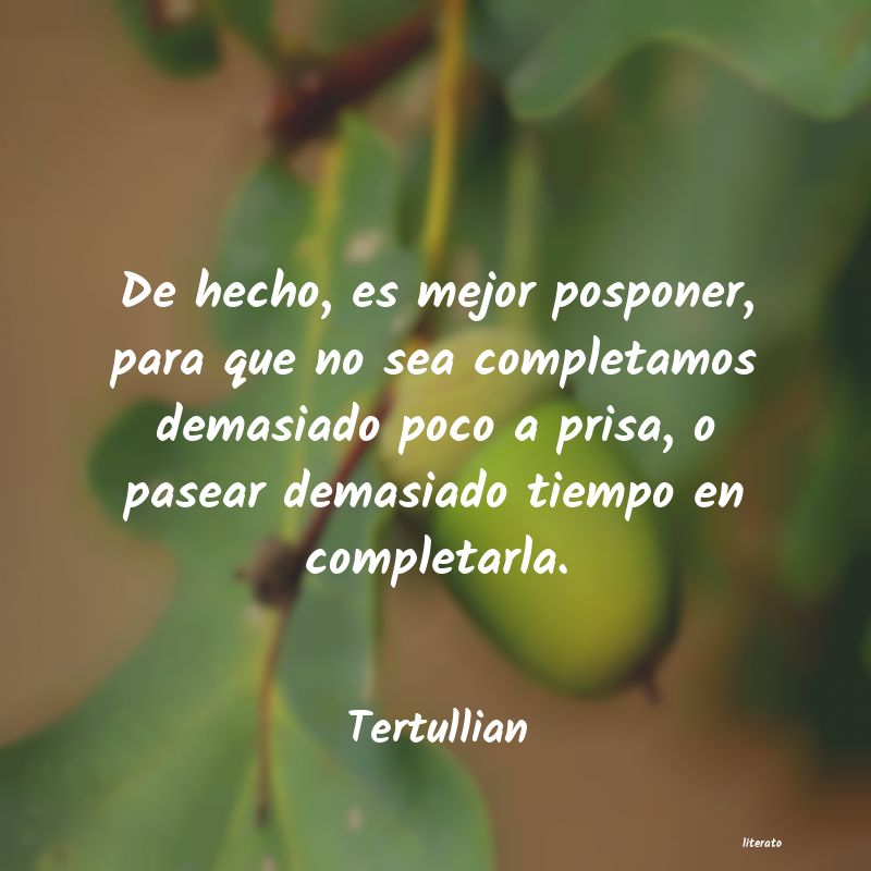 Frases de Tertullian