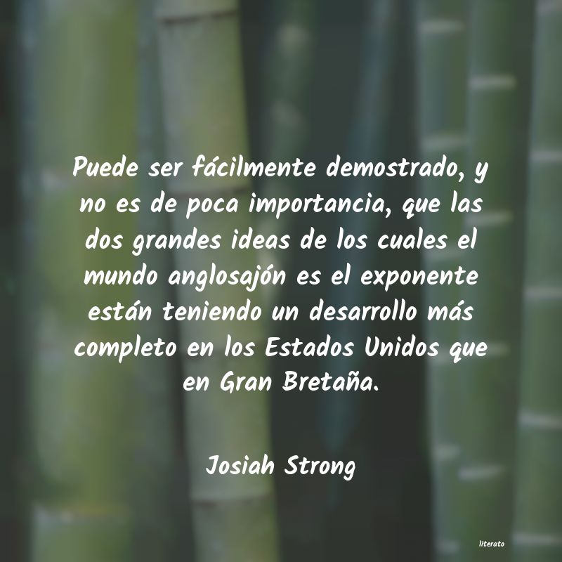 Frases de Josiah Strong