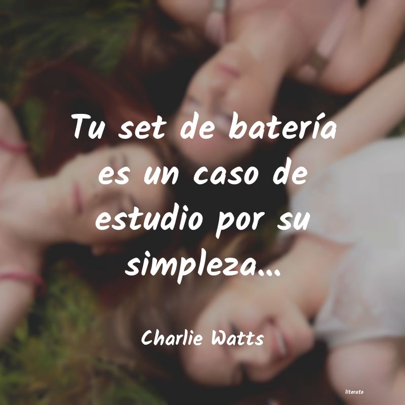 frases de Charlie Watts