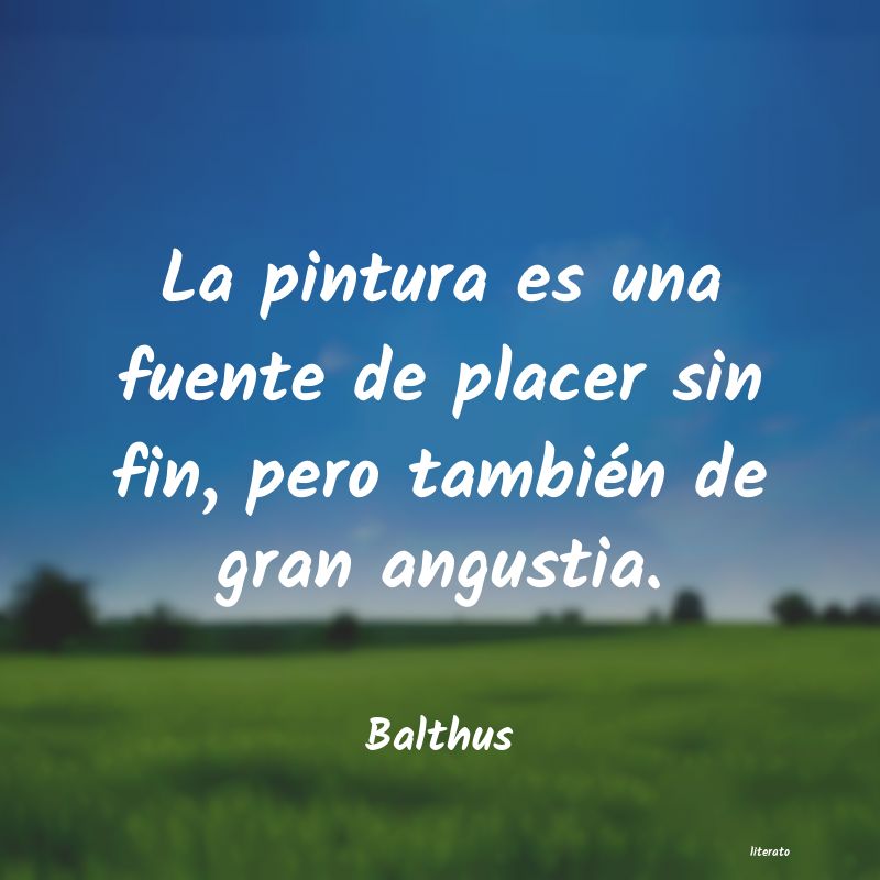 Frases de Balthus