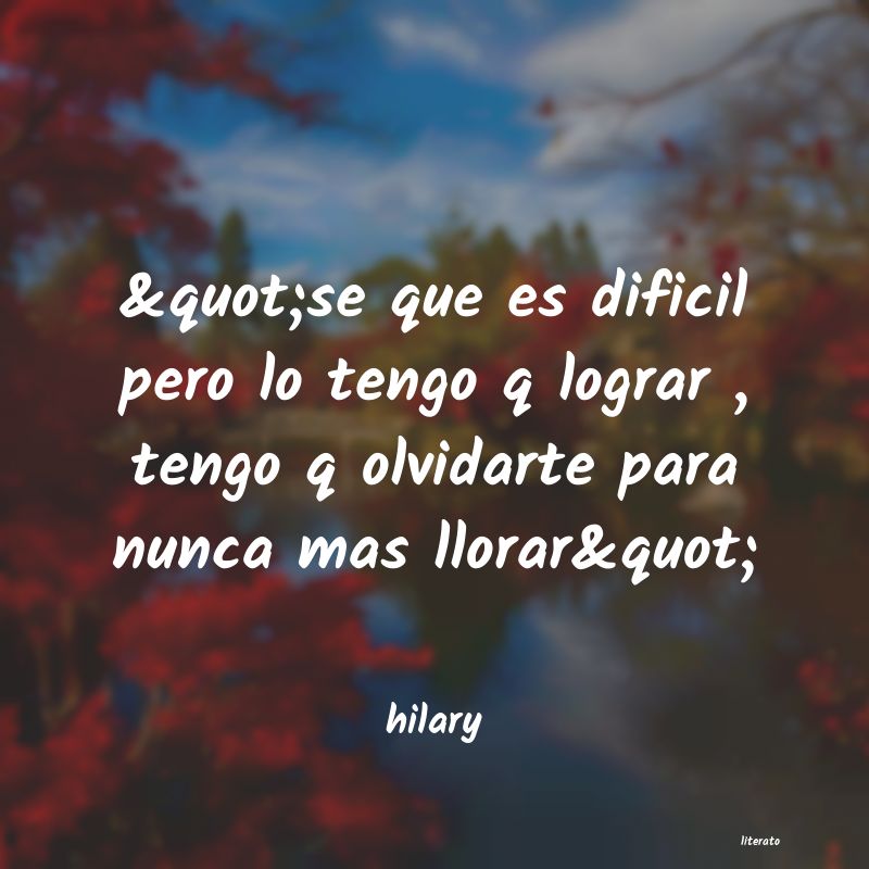 Frases de hilary