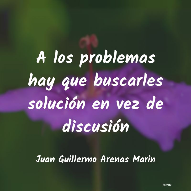 Frases de Juan Guillermo Arenas Marin