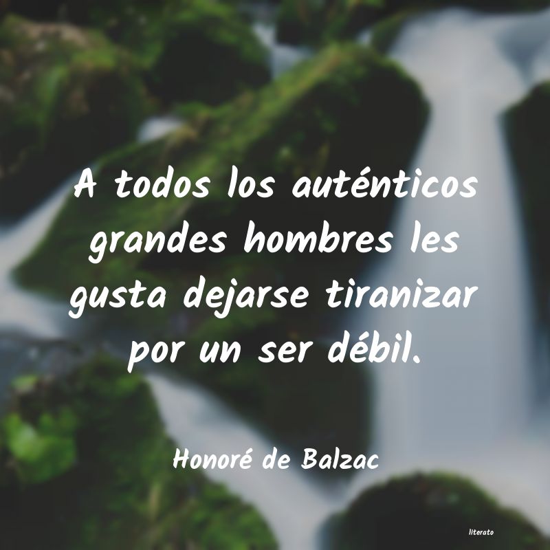 Frases de Honoré de Balzac