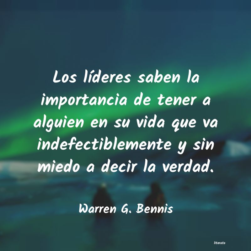 Frases de Warren G. Bennis