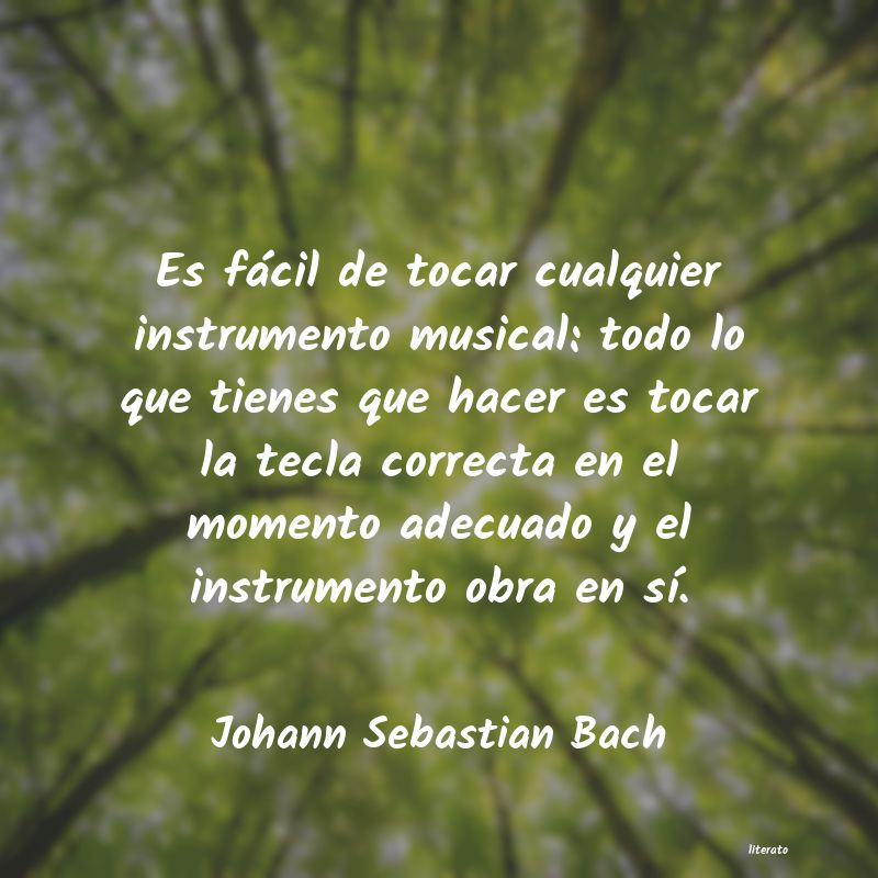 frases de Johann Sebastian Bach
