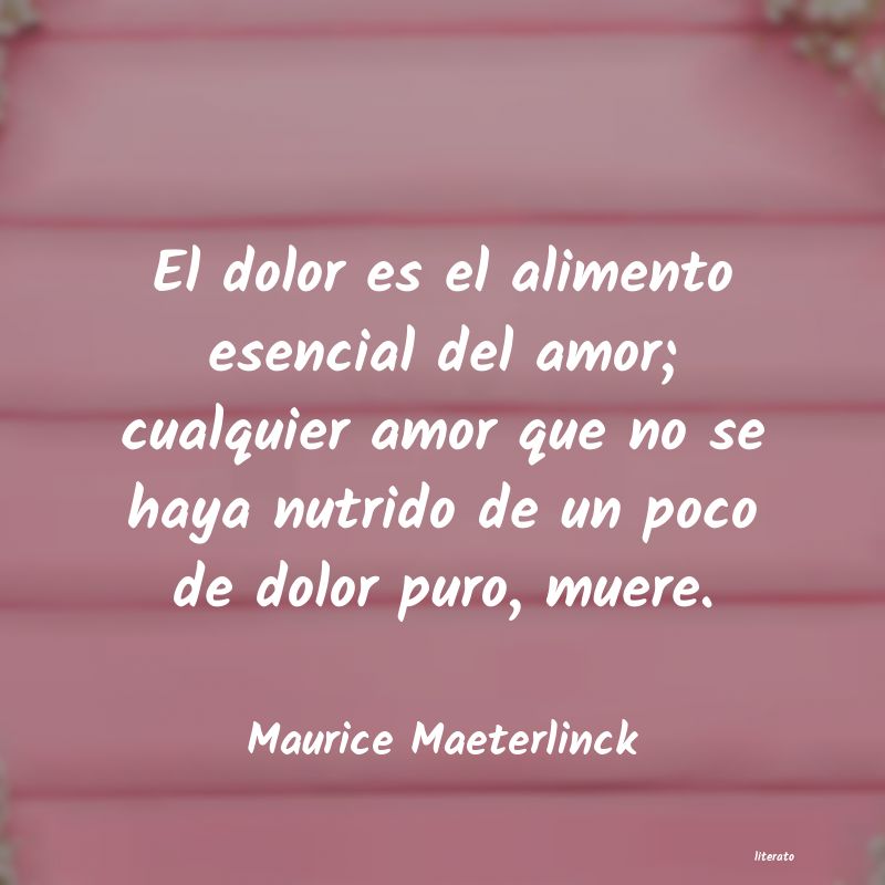 Frases de Maurice Maeterlinck