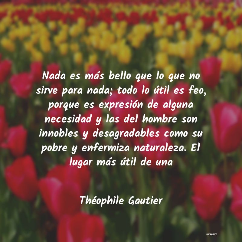 frases de Théophile Gautier