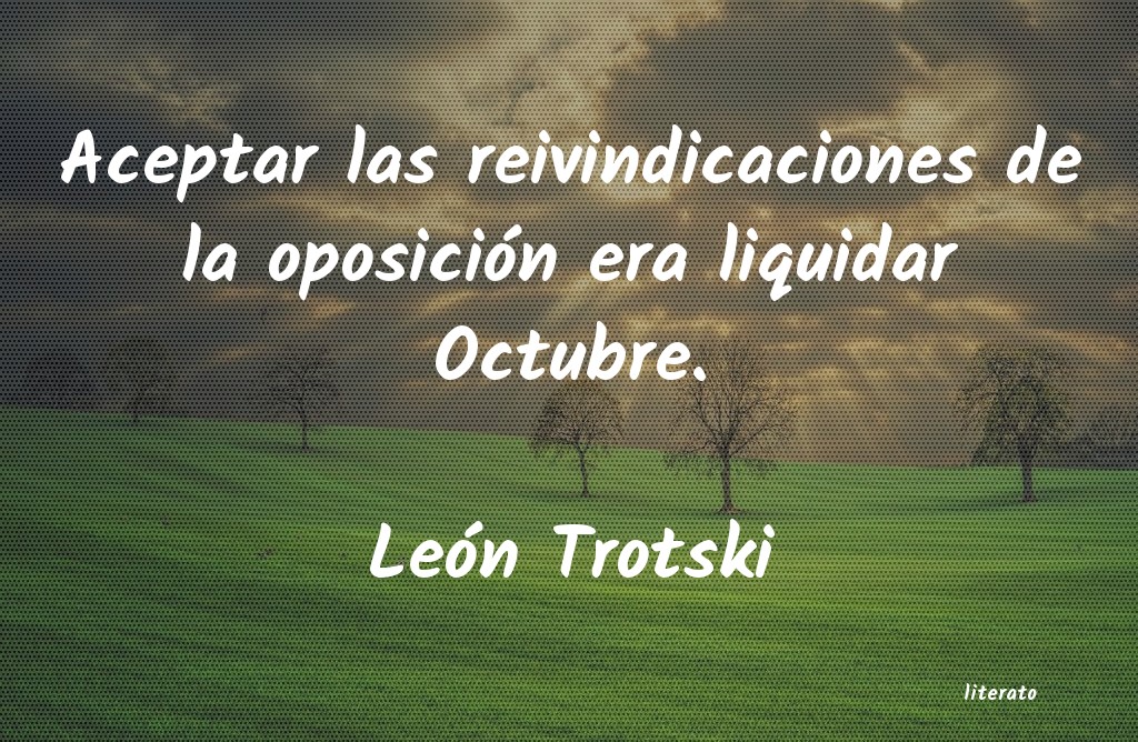 frases de León Trotski