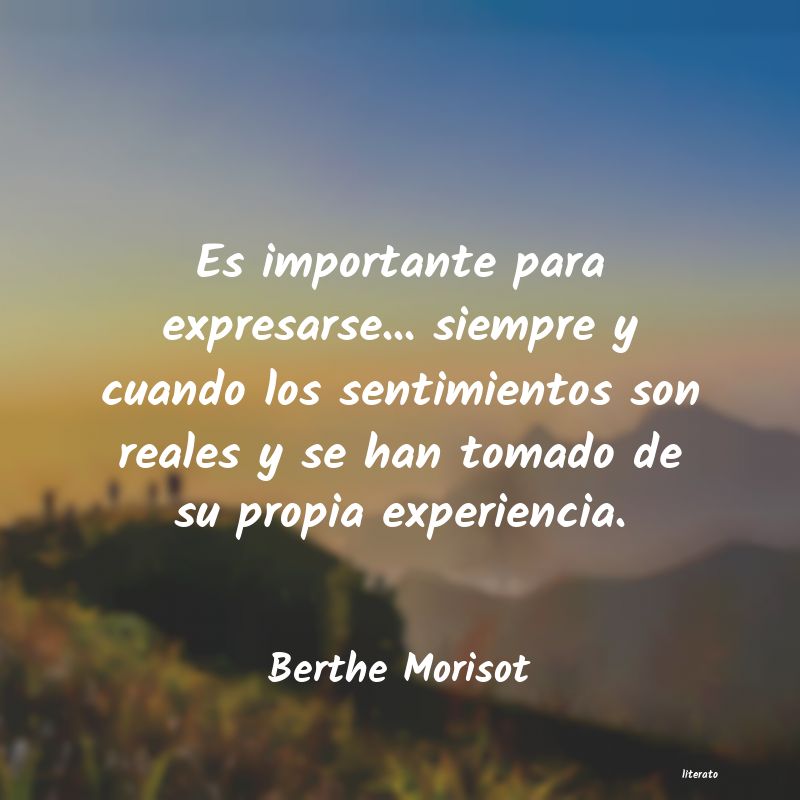 frases de Berthe Morisot