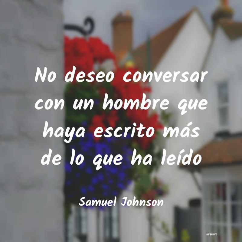 Frases de Samuel Johnson