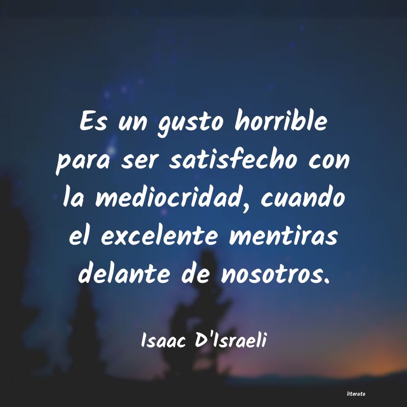 frases de Isaac D'Israeli