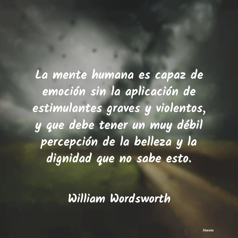 Frases de William Wordsworth