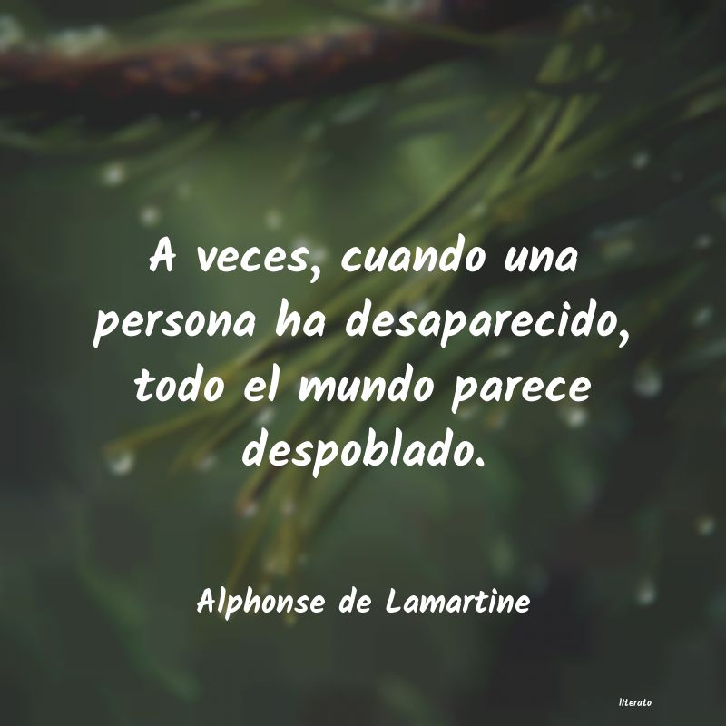 Frases de Alphonse de Lamartine