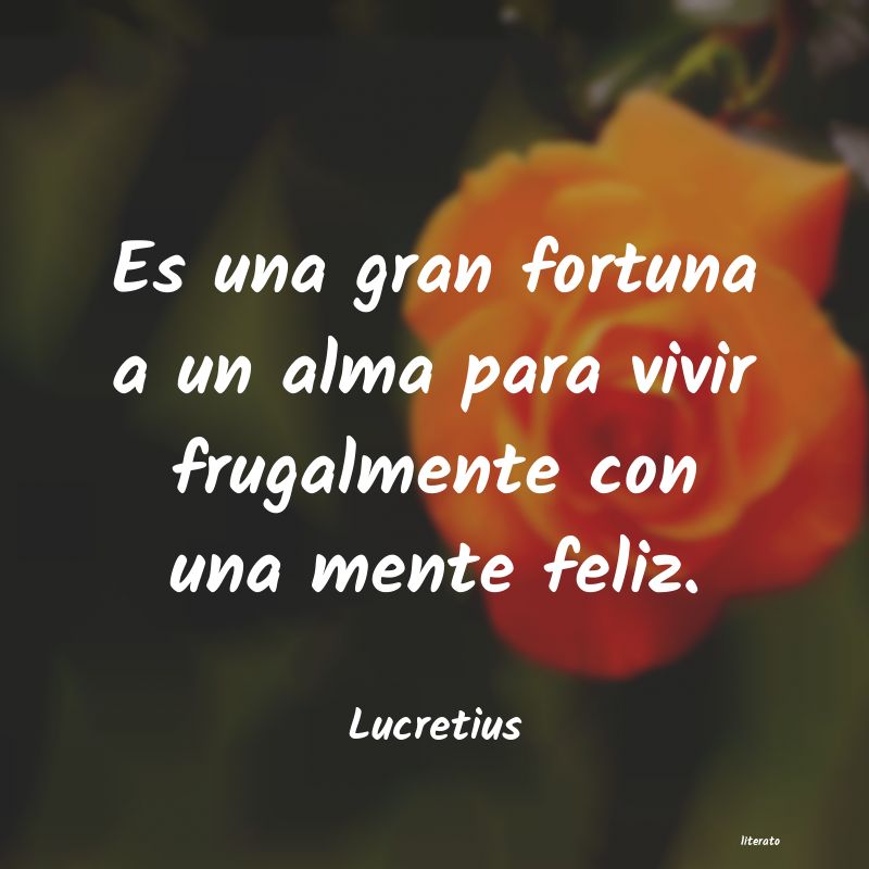 frases de Lucretius
