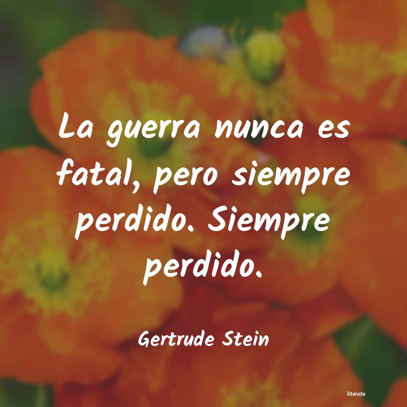 frases de Gertrude Stein
