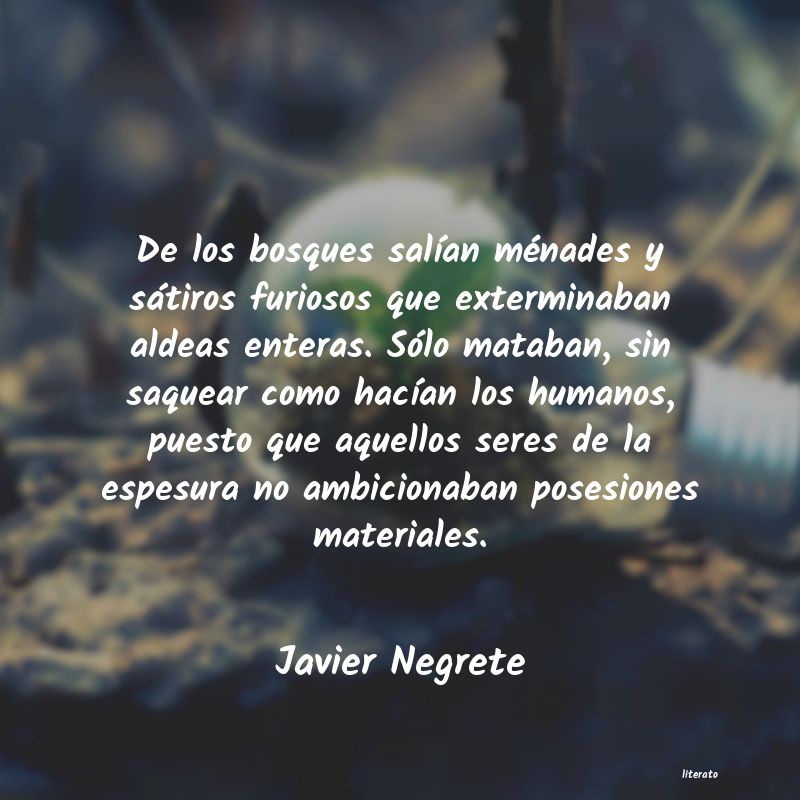 Frases de Javier Negrete