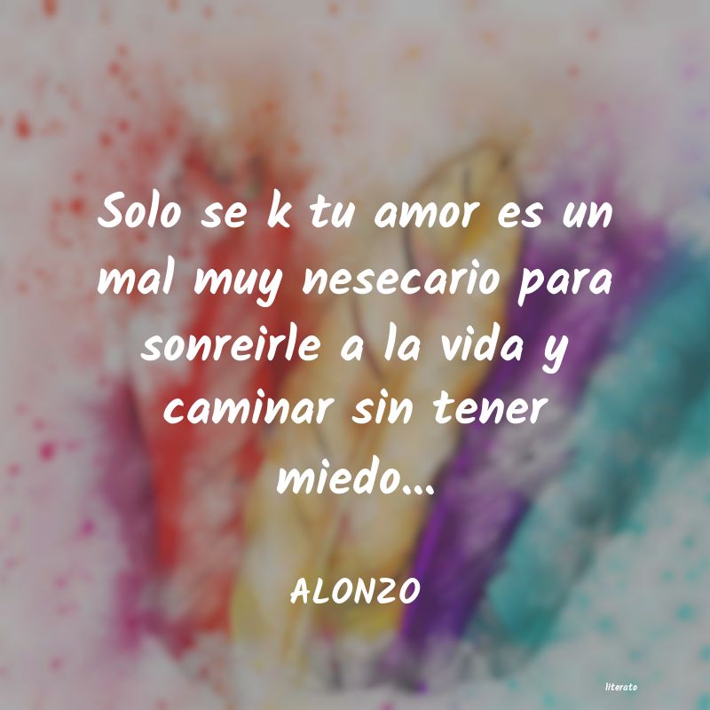 Frases de ALONZO