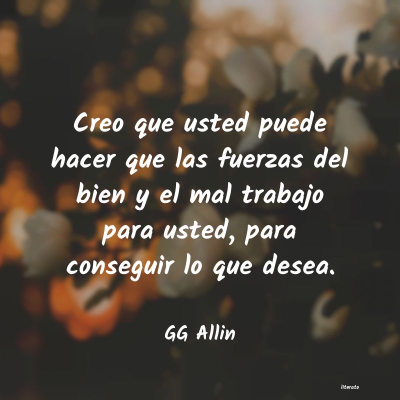 frases de GG Allin