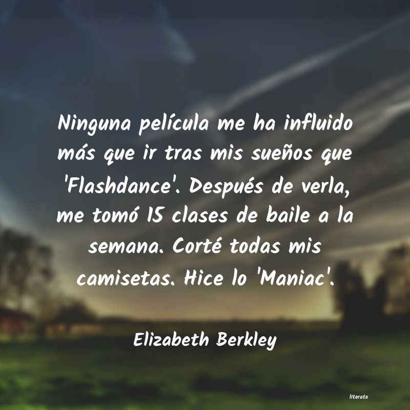 Frases de Elizabeth Berkley