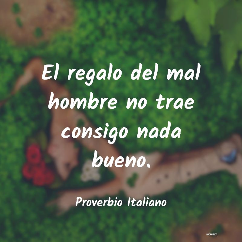 Frases de Proverbio Italiano