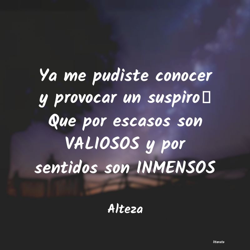 frases de Alteza