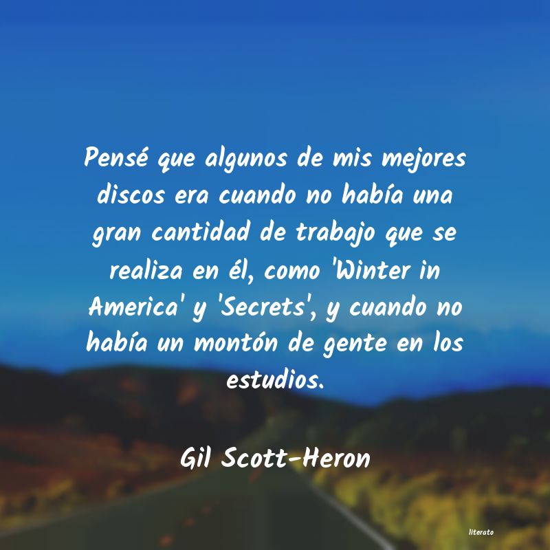 Frases de Gil Scott-Heron