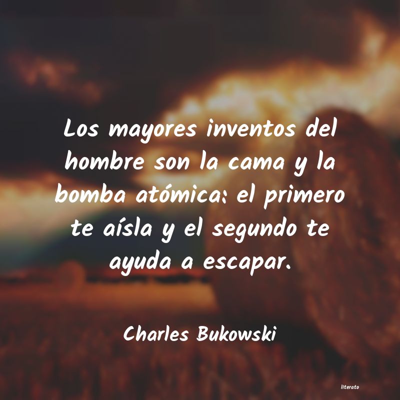 frases de Charles Bukowski