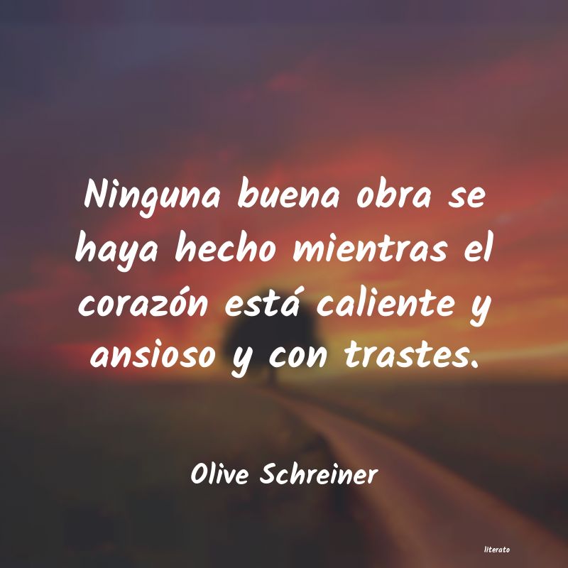 Frases de Olive Schreiner