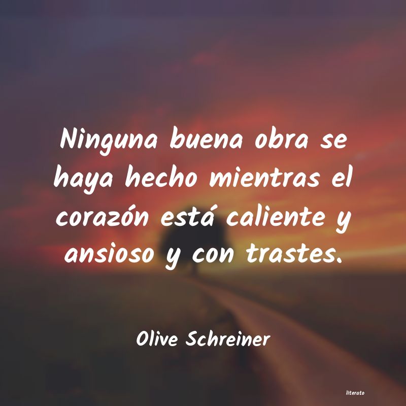 frases de Olive Schreiner