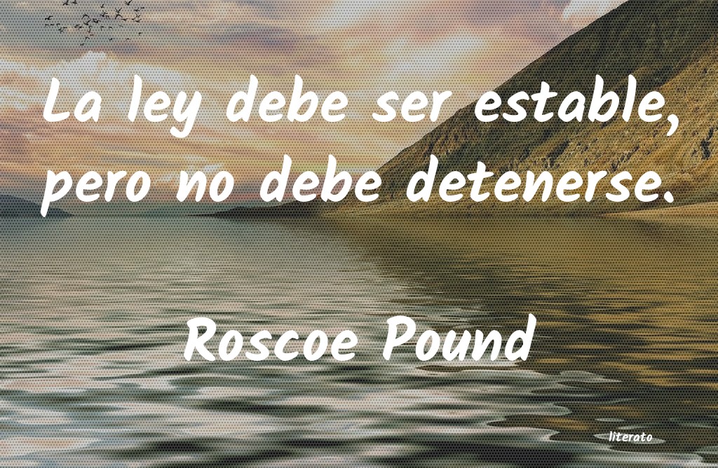 frases de Roscoe Pound