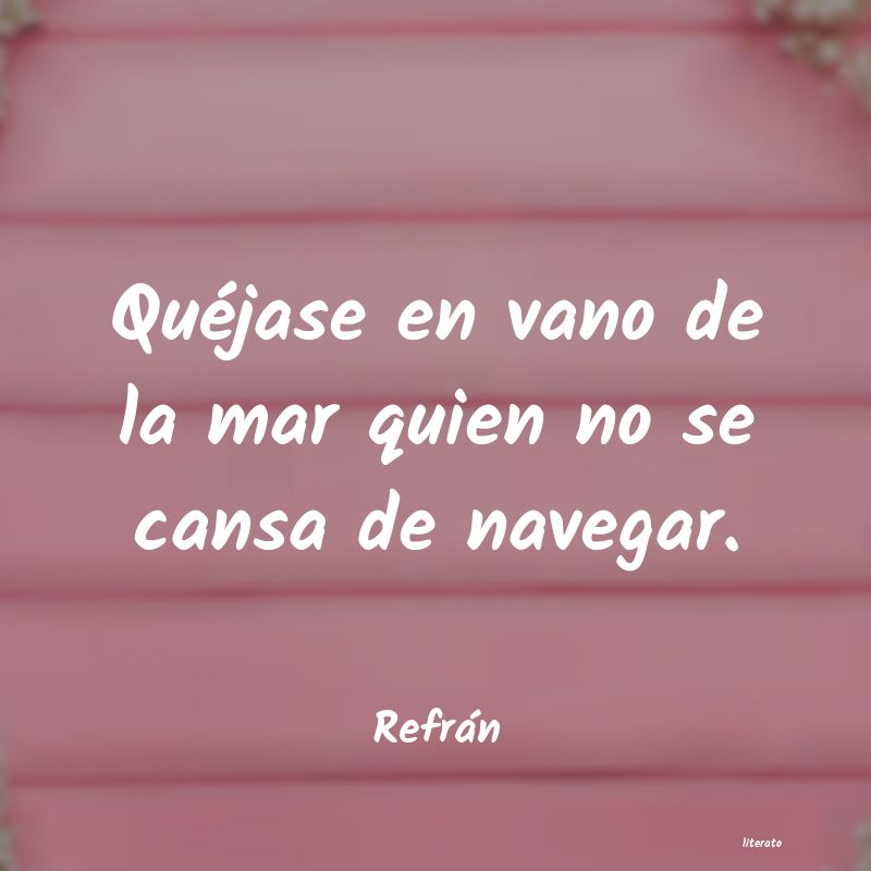 Frases de Refrán