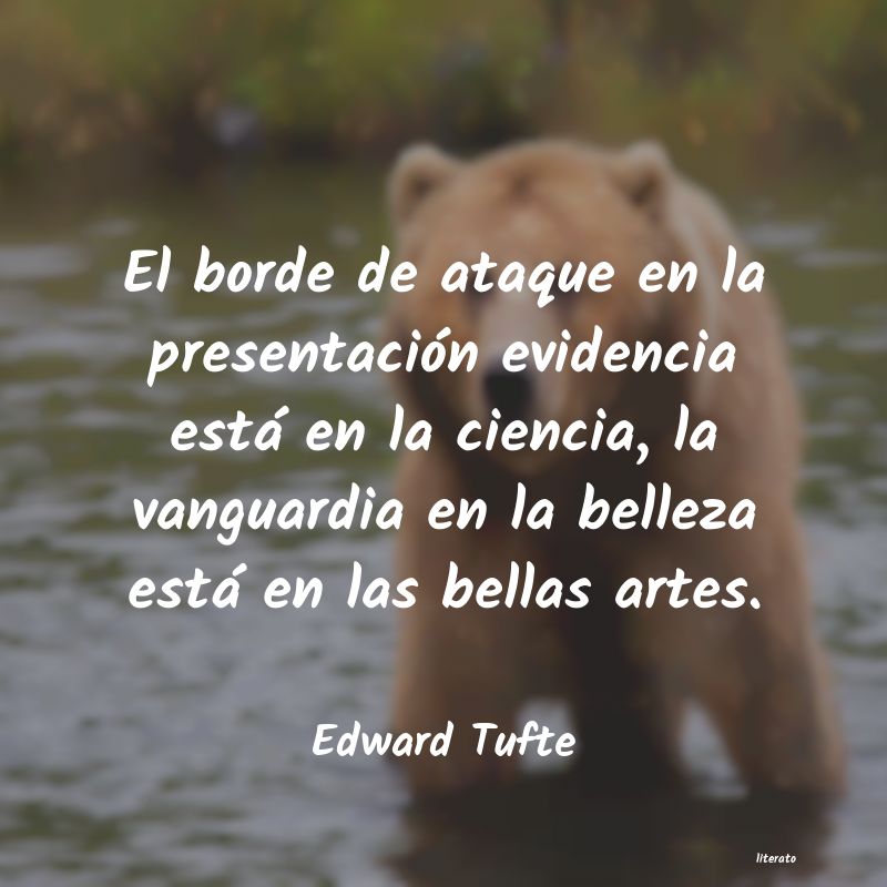 Frases de Edward Tufte