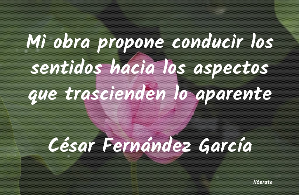 frases de César Fernández GarcÃa