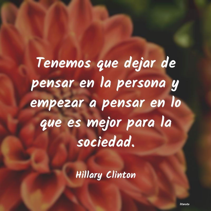 frases de Hillary Clinton