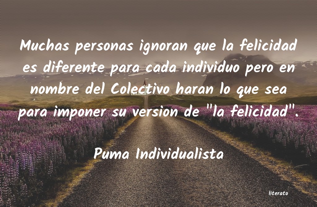 frases de Puma Individualista