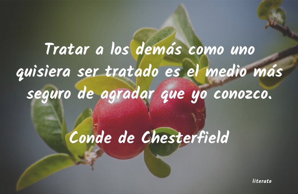 frases de Conde de Chesterfield