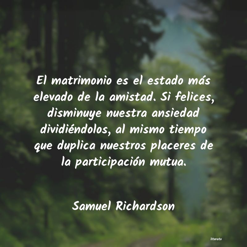 frases de Samuel Richardson