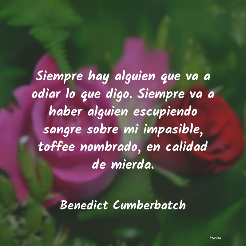 <ol class='breadcrumb' itemscope itemtype='http://schema.org/BreadcrumbList'>
<li itemprop='itemListElement'><a href='/autores/'>Autores</a></li>
<li itemprop='itemListElement'><a href='/autor/benedict_cumberbatch/'>Benedict Cumberbatch</a></li>
</ol>