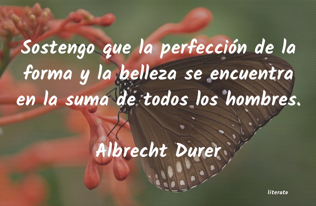 frases de Albrecht Durer
