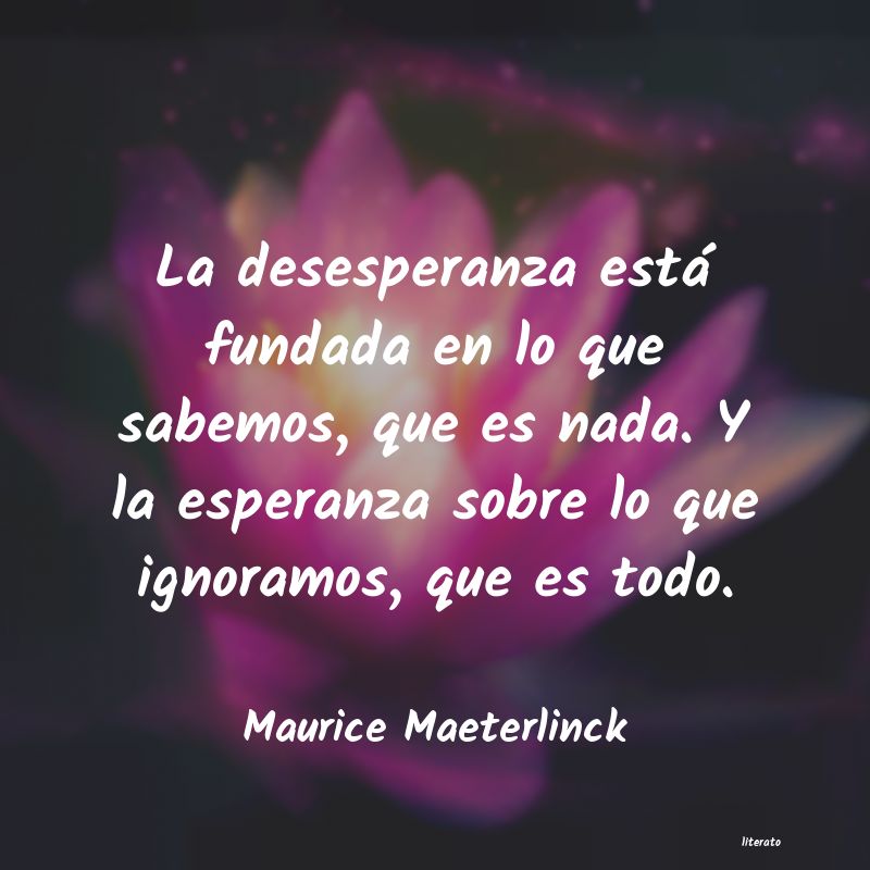 frases de Maurice Maeterlinck