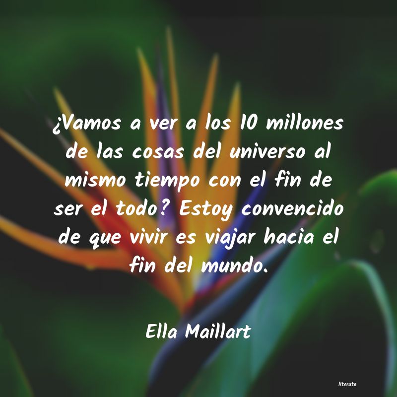 <ol class='breadcrumb' itemscope itemtype='http://schema.org/BreadcrumbList'>
<li itemprop='itemListElement'><a href='/autores/'>Autores</a></li>
<li itemprop='itemListElement'><a href='/autor/ella_maillart/'>ella maillart</a></li>
</ol>