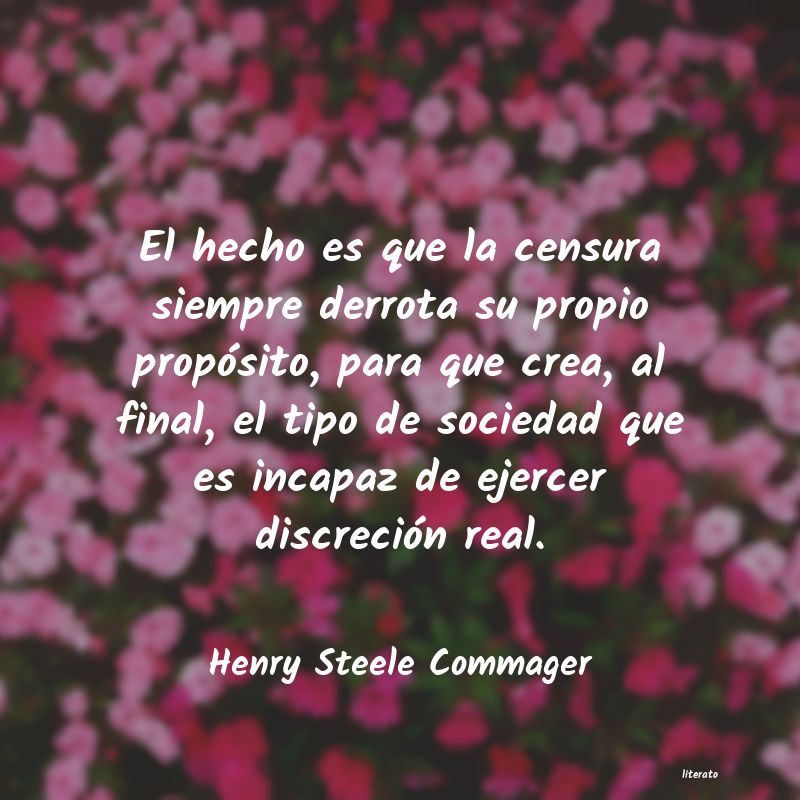 frases de Henry Steele Commager