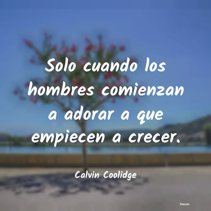 Frases de Calvin Coolidge