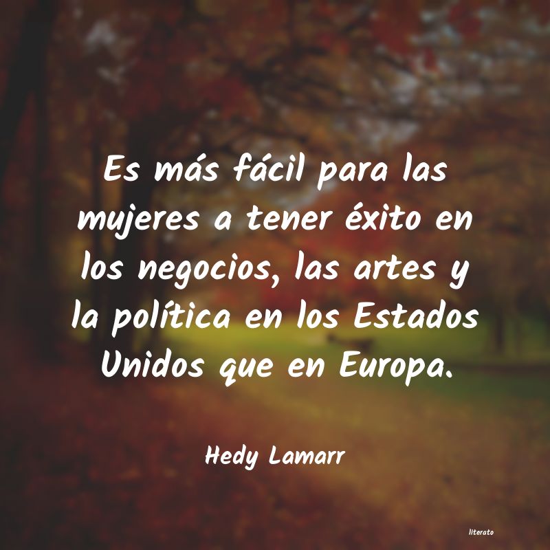 frases de Hedy Lamarr
