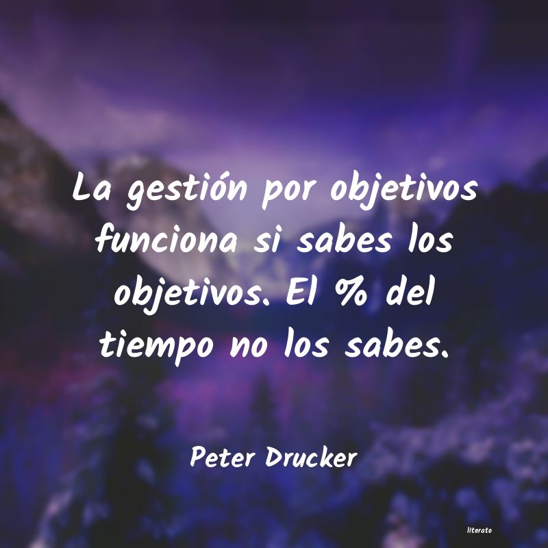 Frases de Peter Drucker