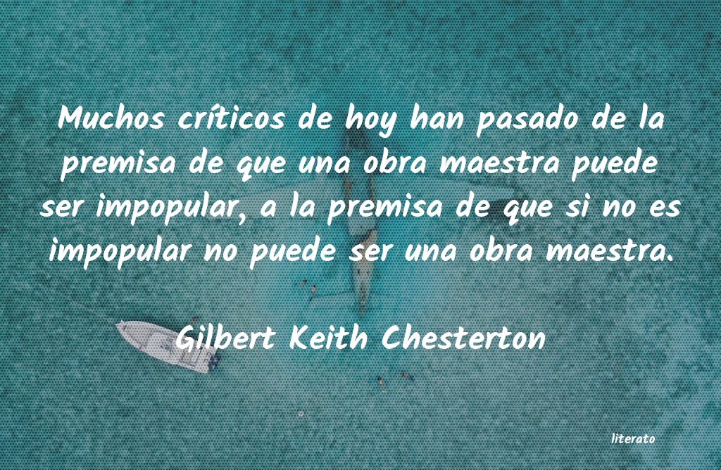 Frases de Gilbert Keith Chesterton