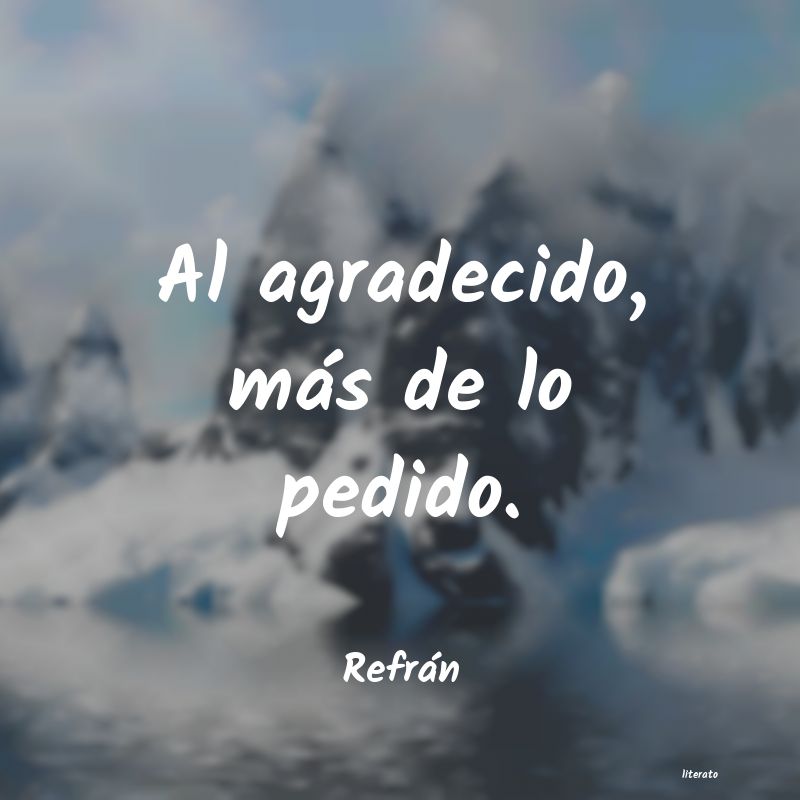 Frases de Refrán